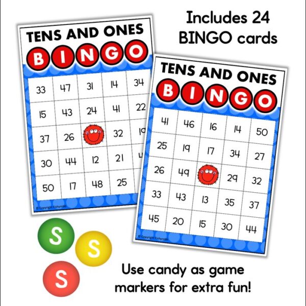 place value bingo game cards